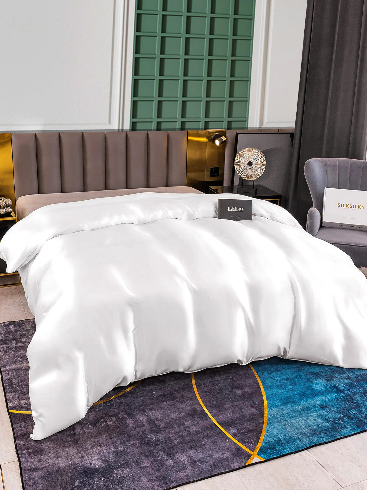 25Momme Mulberry Silk Seamless Duvet Cover (WITHOUT PILLOWCASES) - Image 6