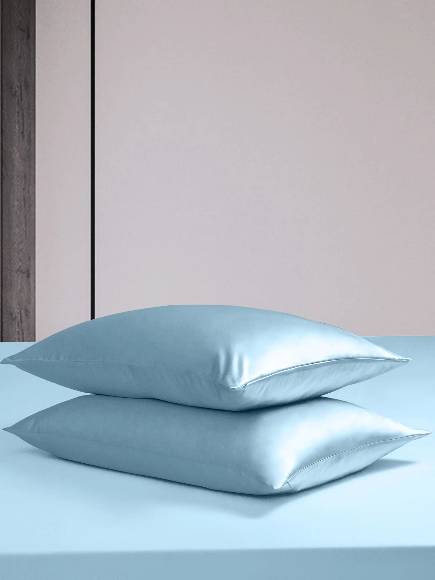 19Momme 4Pcs Silk Set Doona Cover+Fitted Sheet+2x Pillowcases - Image 86