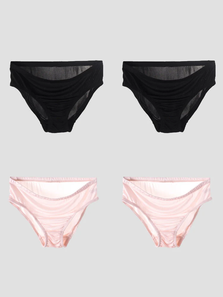 4Pcs Mulberry Silk Jersey Panties (Bra NOT Included) - Image 10