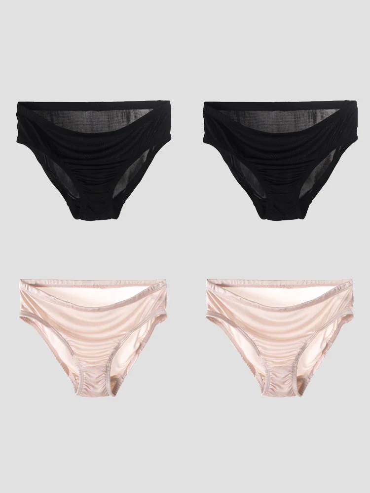 4Pcs Mulberry Silk Jersey Panties (Bra NOT Included) - Image 7