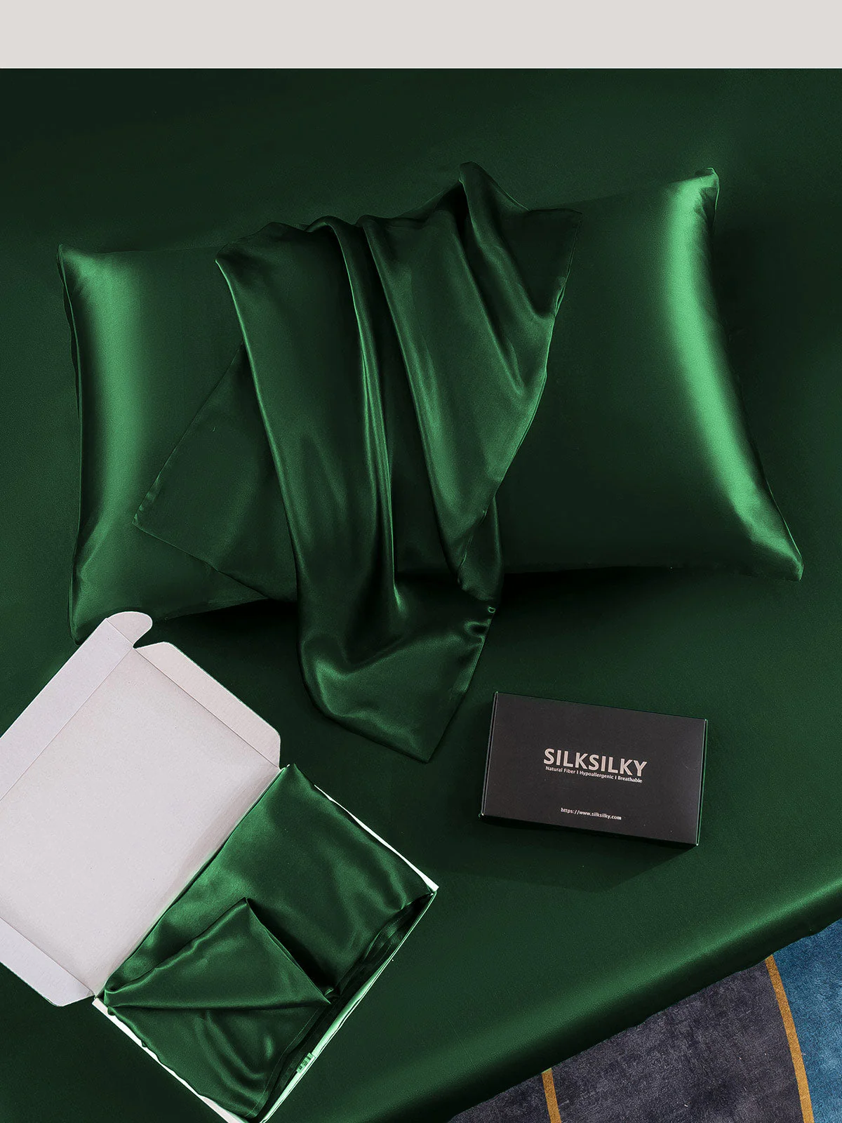19Momme 100% Mulberry Silk Pillowcase - Envelope Closure - Image 42